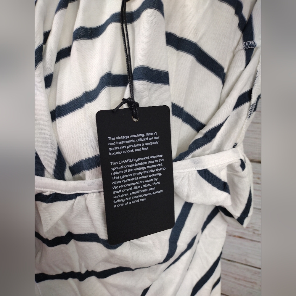 Chaser Striped Ruffle Top - Picture 7 of 11